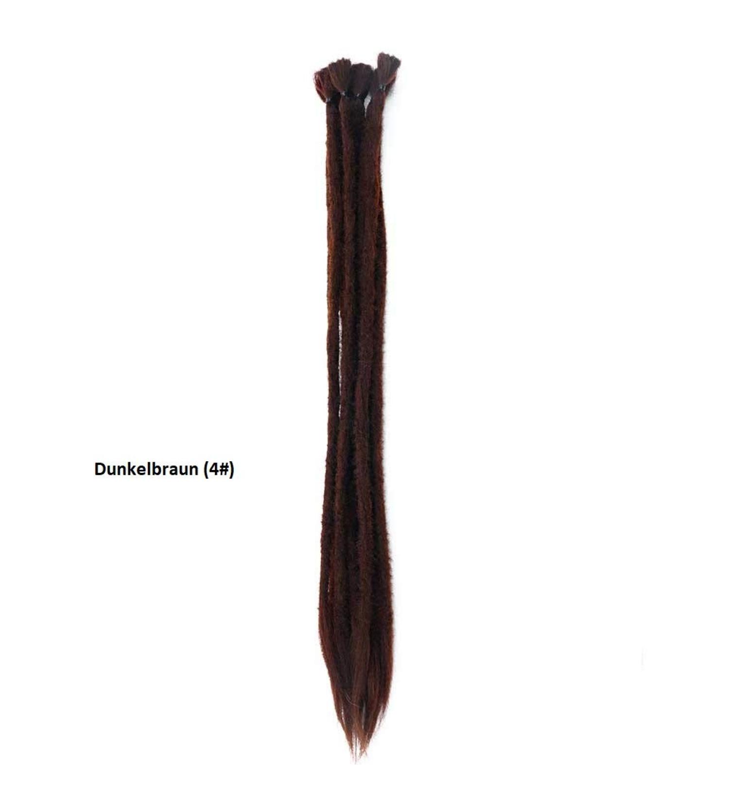 10x Dark Brown Dreadlocks Extensions - Afro Crochet Braids Synthetic Hair for Unisex | 50cm/20 - Best International Shipping Available - Buy Online on GoSupps.com