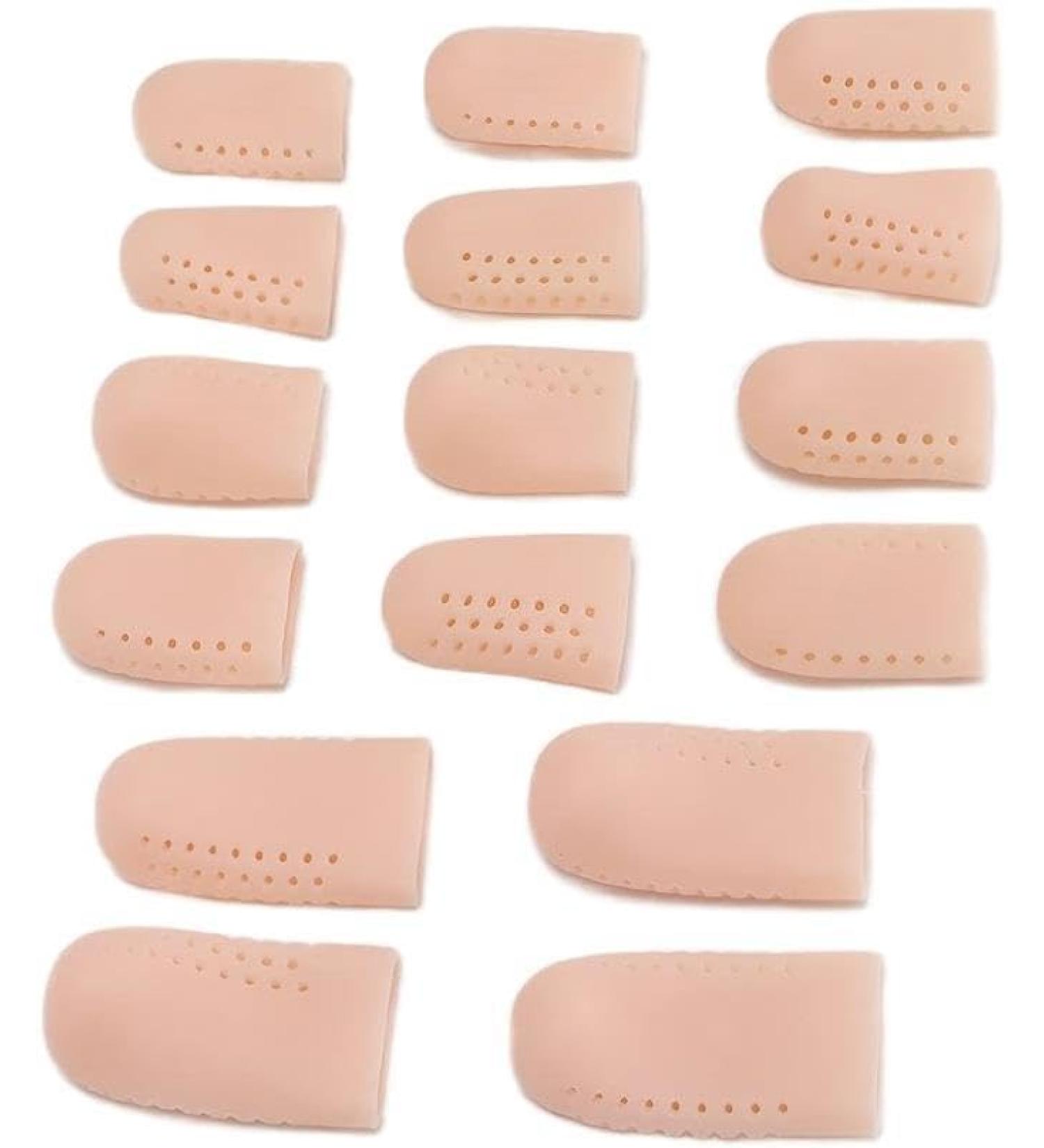 16Pcs Toe Covers Gel Sleeves Protectors - Unisex Toe Caps for Comfort - Buy Online on GoSupps.com