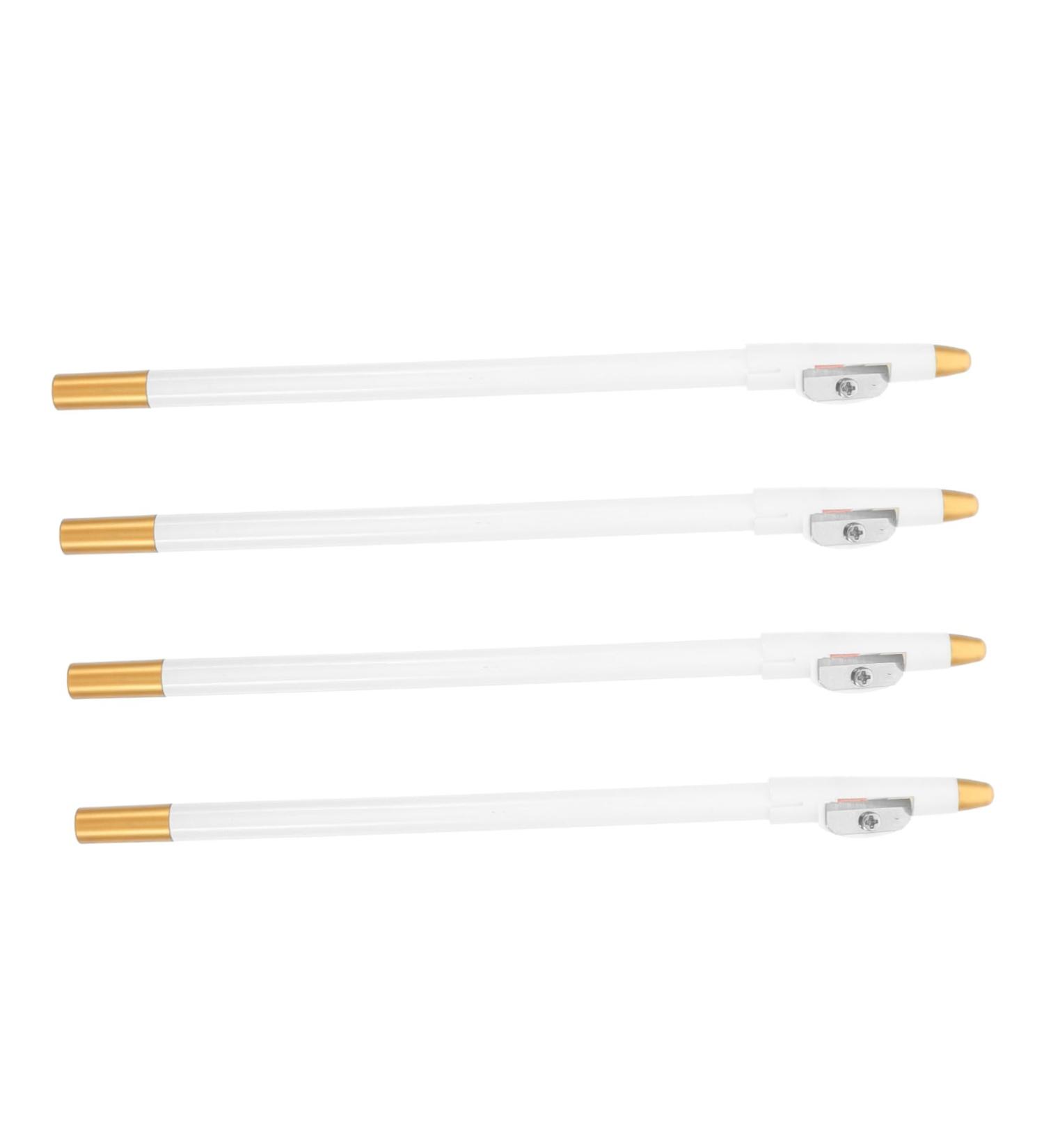 PACKOVE Lot de 4 Crayons Blancs pour Sourcils et Barbe Taille-crayon Int gr R sistant la Transpiration pour Usage Sportif et Plein Air Hommes Femmes - Buy Online on GoSupps.com