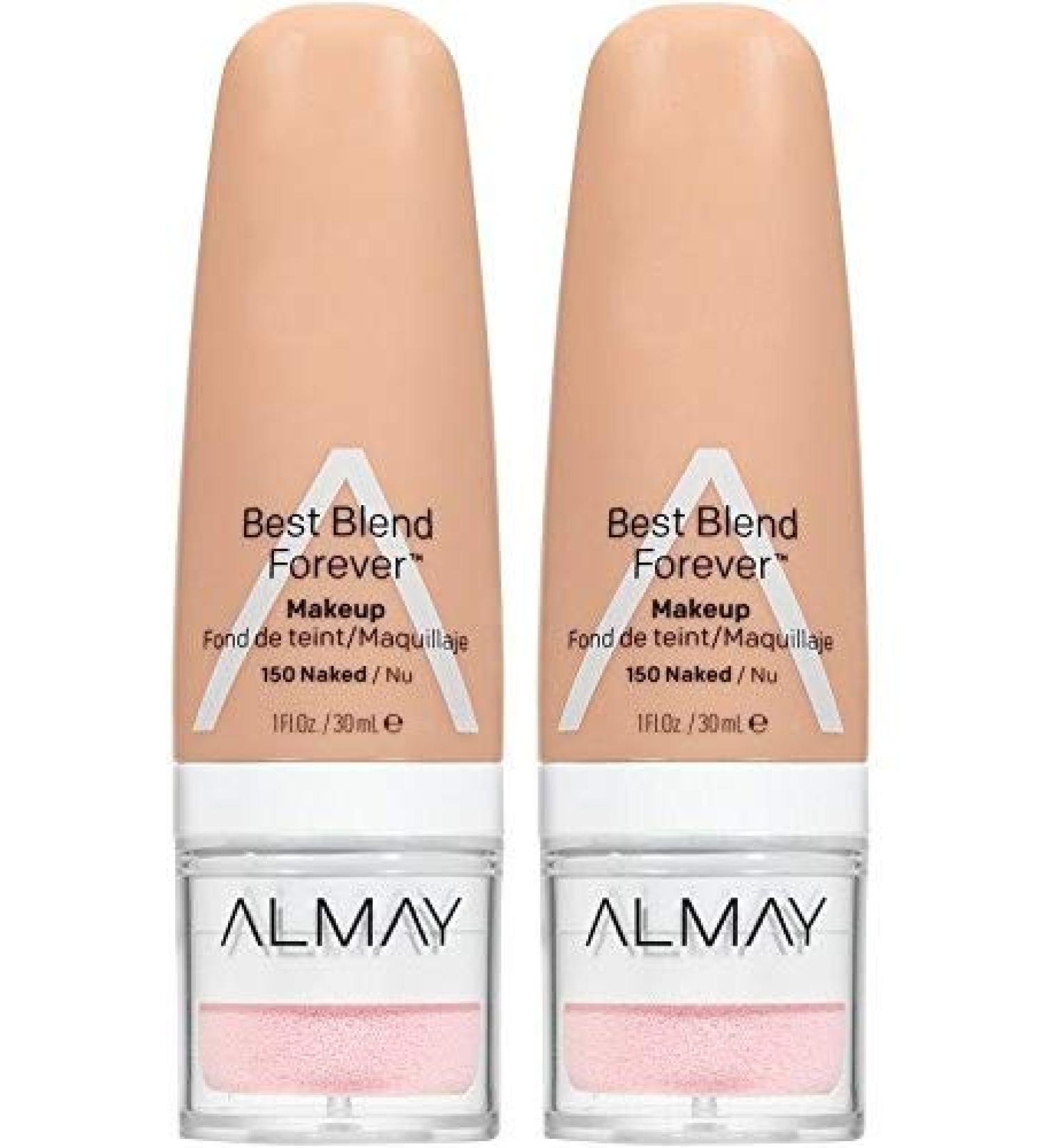 Almay Best Blend Forever Makeup Naked 150 - 2-Pack | Long-Lasting Coverage - Buy Online on GoSupps.com