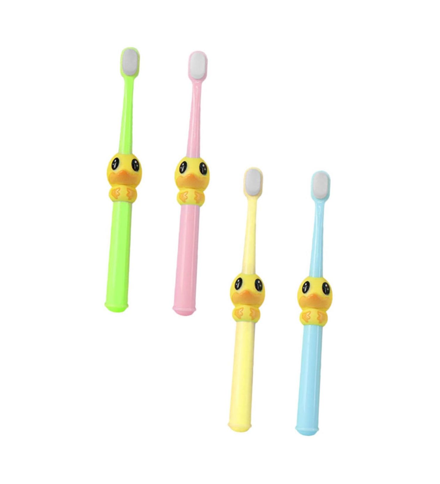 Fomiyes 4-Pack Cartoon Baby Toothbrushes | Travel-Friendly & Beautiful Children's Toothbrushes - Buy Online on GoSupps.com