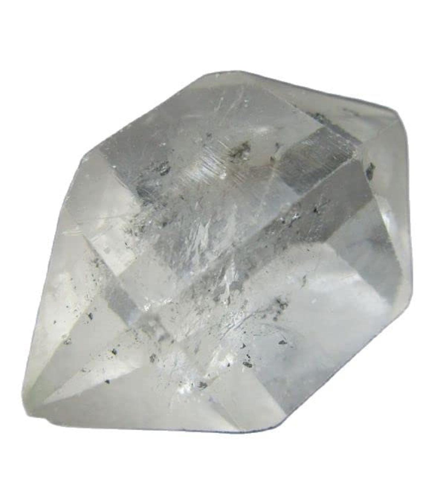 Rare! Natural Clear Quartz Double Point Rough Stone Reiki Fengshui Crystal Stones Natural Stone and Minerals - Buy Online on GoSupps.com