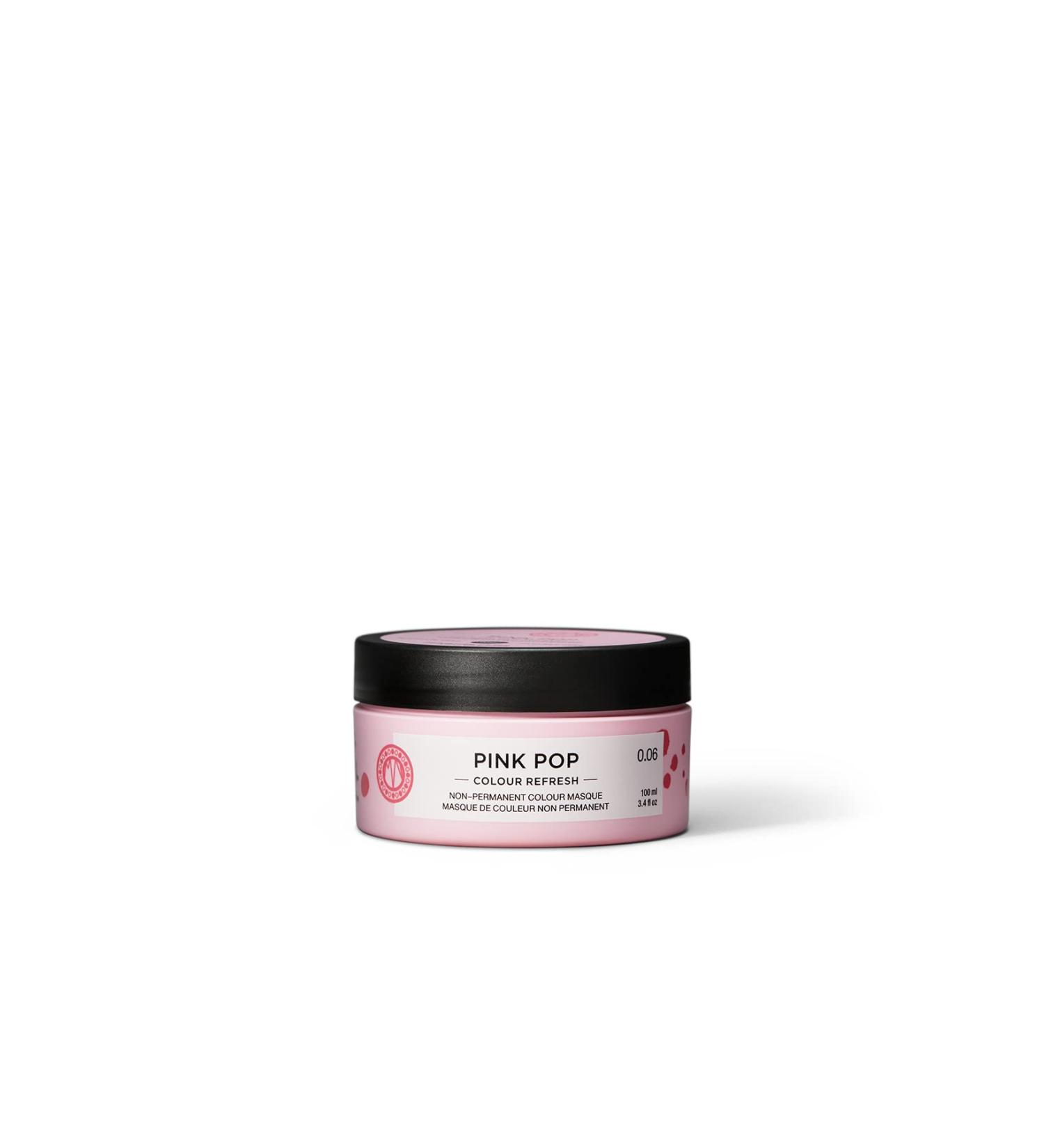Maria Nila Colour Refresh Pink Pop 100ml - Vegan Pink Hair Mask | Semi-Permanent Pigments - Sulfate/Paraben Free - Buy Online on GoSupps.com