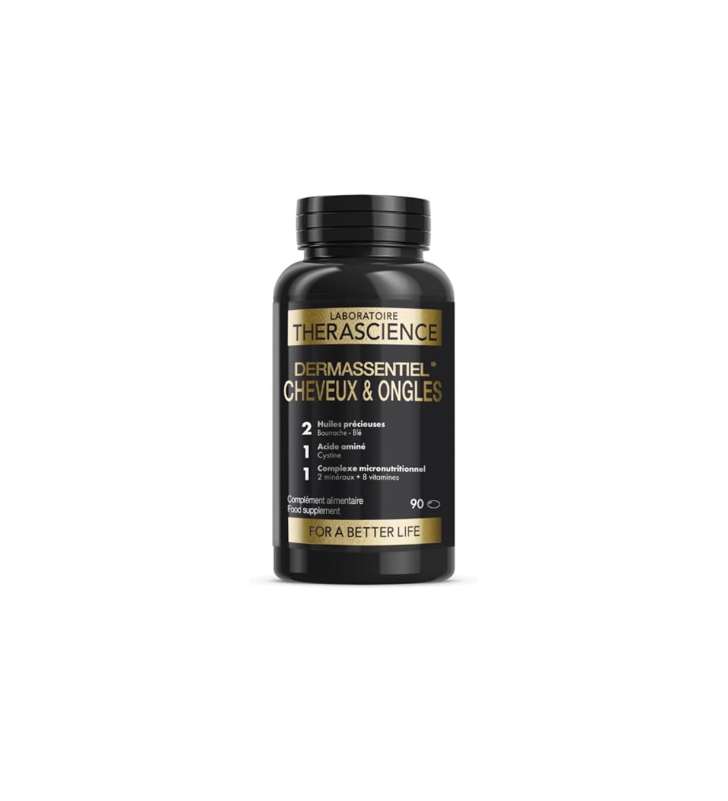  Therascience Therascience Hair and Nails 90 Capsules - 1 unit - Buy Online on GoSupps.com