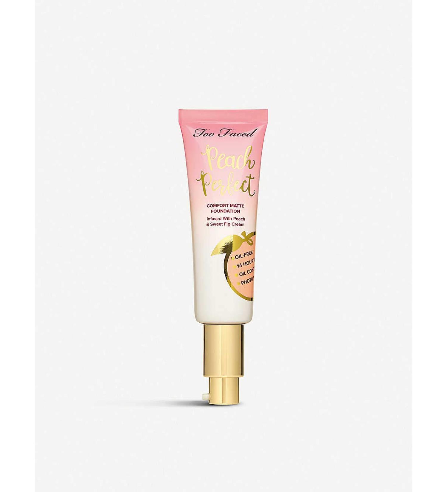 Too Faced Peach Perfect Comfort Matte Foundation - Cloud | 1.6 oz / 48 ml - Buy Online on GoSupps.com