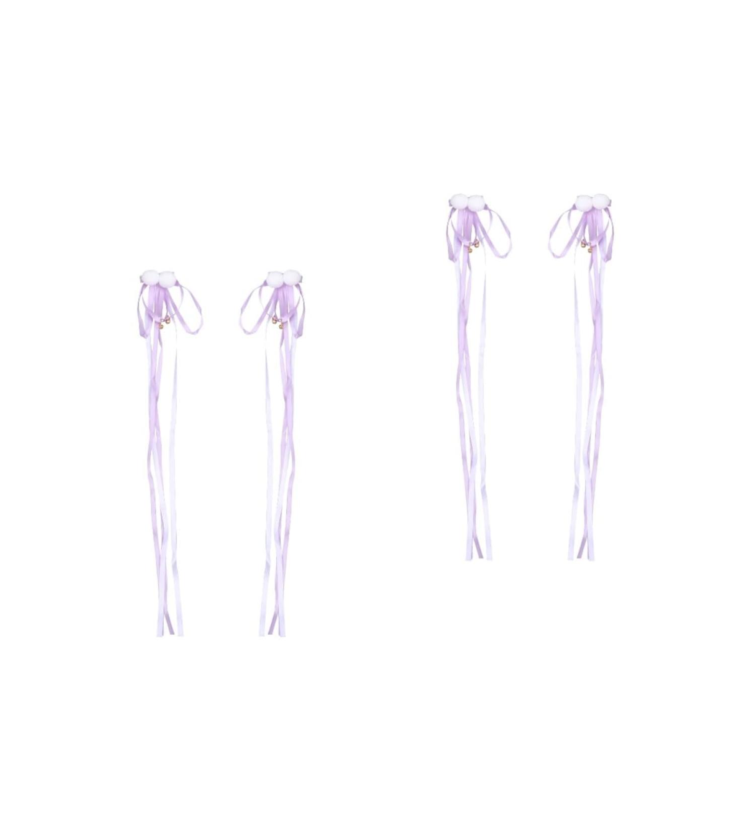 TOYANDONA 2 Pairs Styling Hair Clips Purple Hair Accessories Hair Jewels for Women Tassel Hair Clips Ribbon Hair Ties Hair Clips for Kids Barrettes for Girls Decor Girl Child Walk Kimono - Buy Online on GoSupps.com