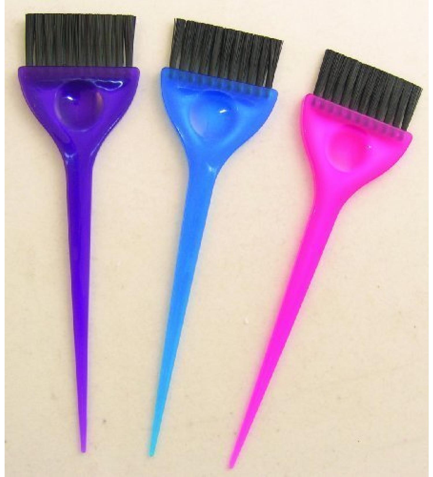 Soft 'N Style 3 Piece Translucent Dye Brush Set, 2.6 Ounce (Pack of 2  TOTAL 6)