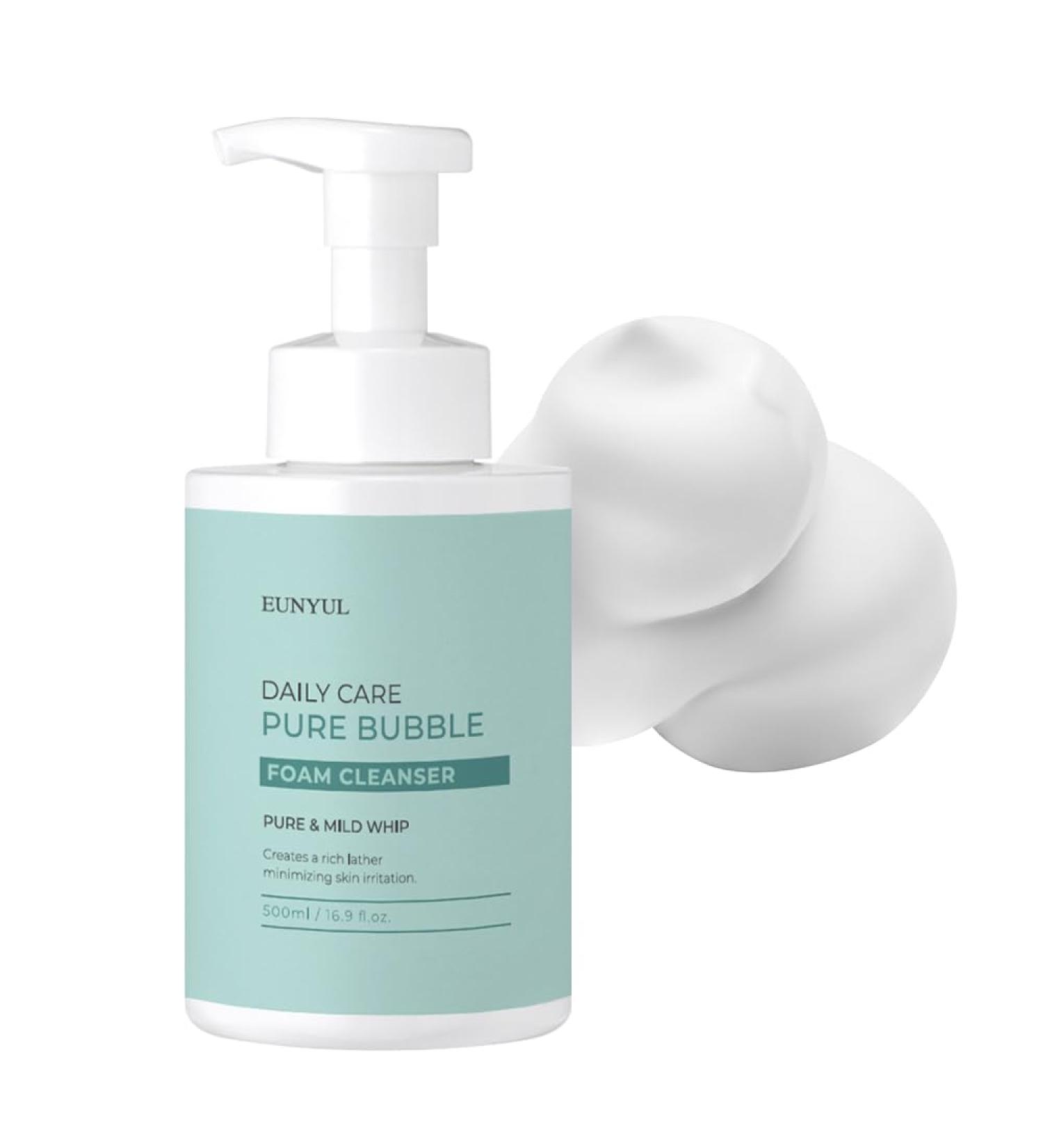EUNYUL Daily Care Pure Bubble Foam Cleanser 16.9 fl. Oz | pH 5.5 Deep Cleansing Foam with Pump | International Shipping Available - Buy Online on GoSupps.com