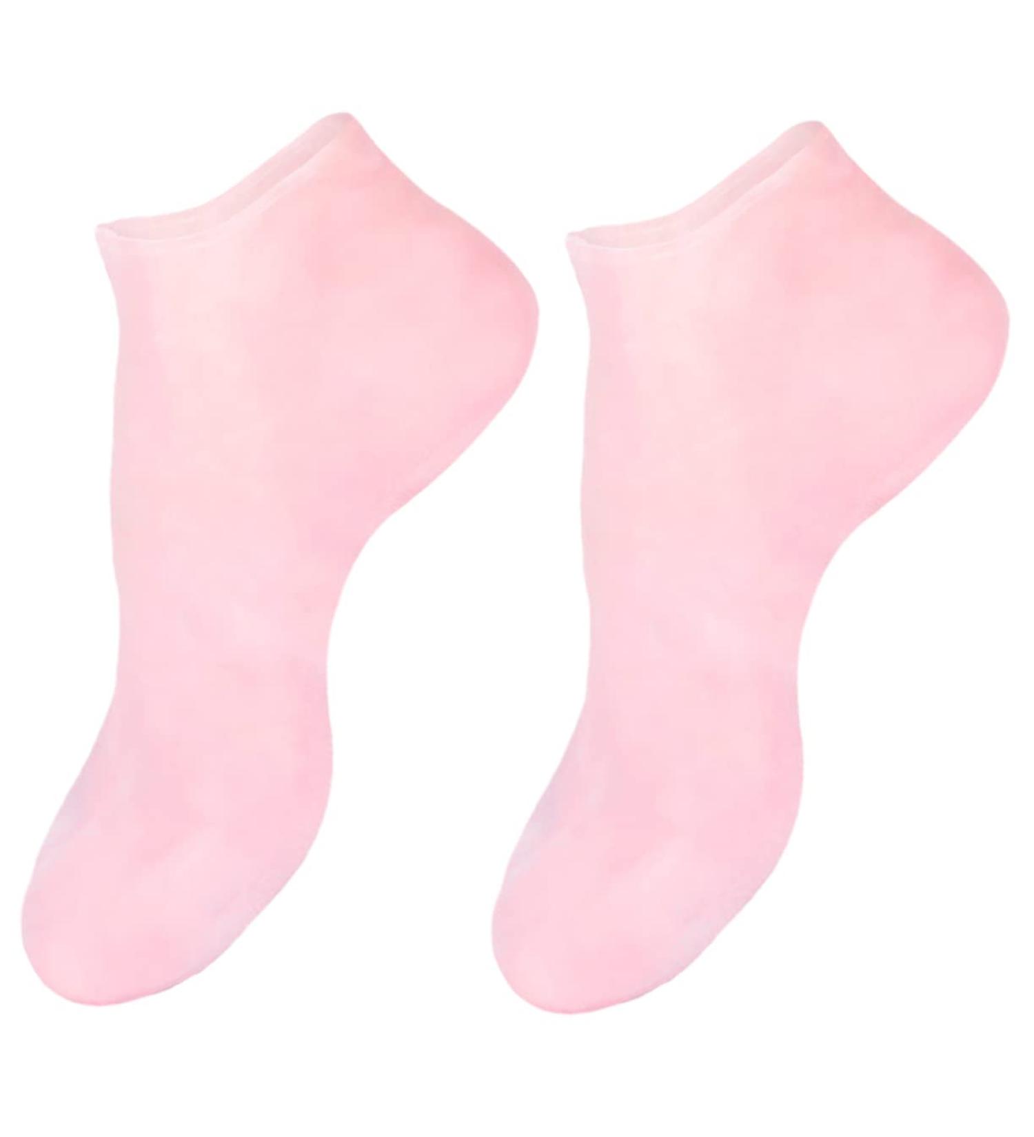 VALICLUD 1 Pair Sock High Heels Booties for Women Lotion Dry-Proof Humidor Gel Moisturizing Gel Booties Skin Protect Soles Sebs Sole Pads Women's Moisture Cream Crusty Pink 41X8X1cm - Buy Online on GoSupps.com