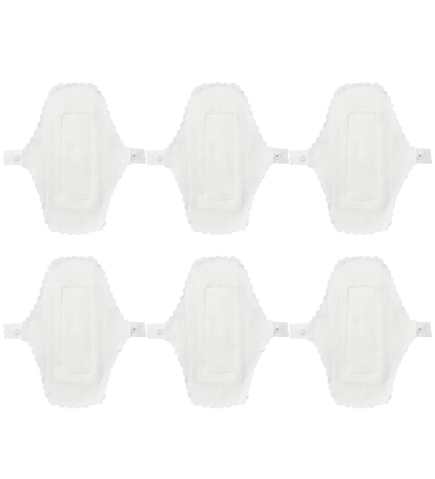 MILISTEN Waterproof Washable Menstrual Pads - 6 Pcs Reusable Sanitary Napkins & Panty Liners for Women - Buy Online on GoSupps.com