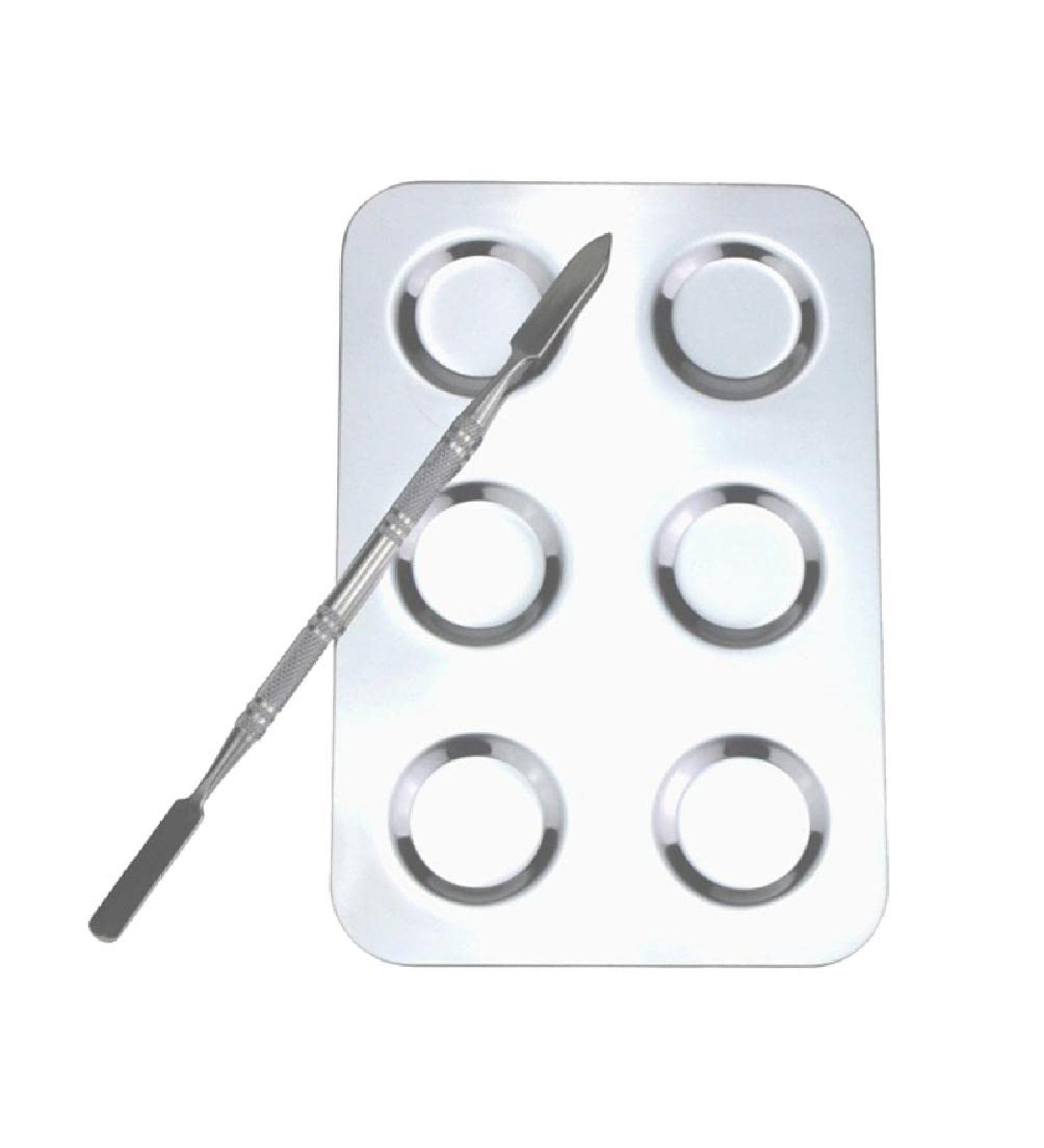 Premium Acrylic Make-Up Palette Set - Transparent Color Mixing for Gel Watercolor Oil Painting & Nail Art Tools - Buy Online on GoSupps.com