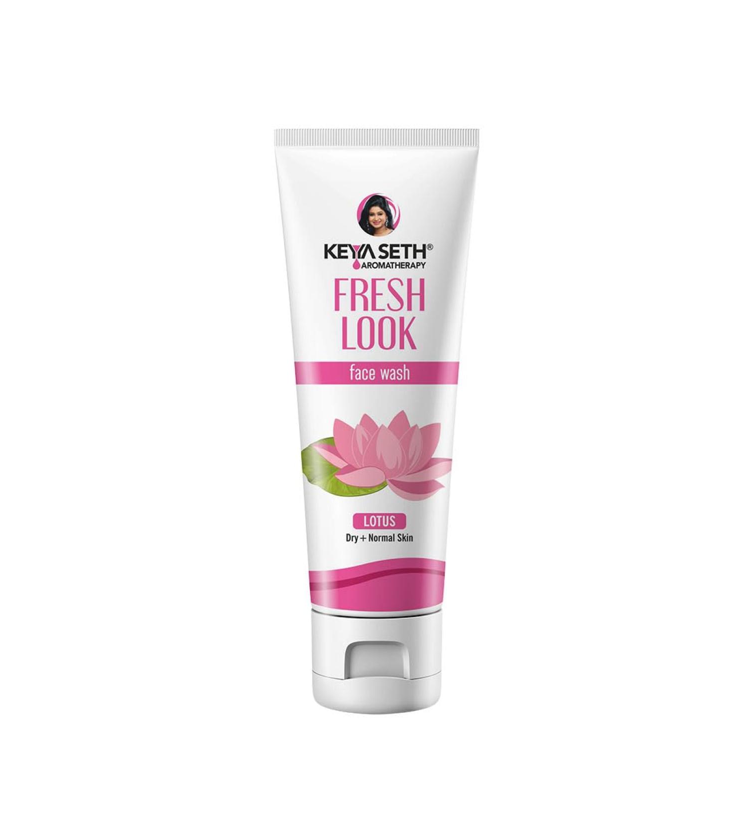 Keya Seth Aromatherapy Fresh Look Face Wash for Dry Skin - Refreshing Lotus 100ml | International Shipping Available - Buy Online on GoSupps.com