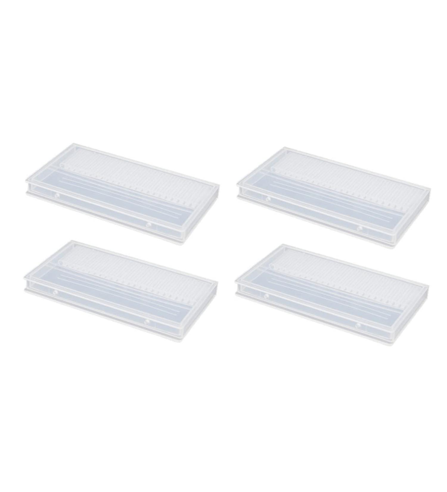 POPETPOP 4pcs grinding head storage box drill bits for nails nail drill bit holder nail grinding head case bit holders tool stand Nail Drill Bits Organizer plastic empty box manicure - Buy Online on GoSupps.com