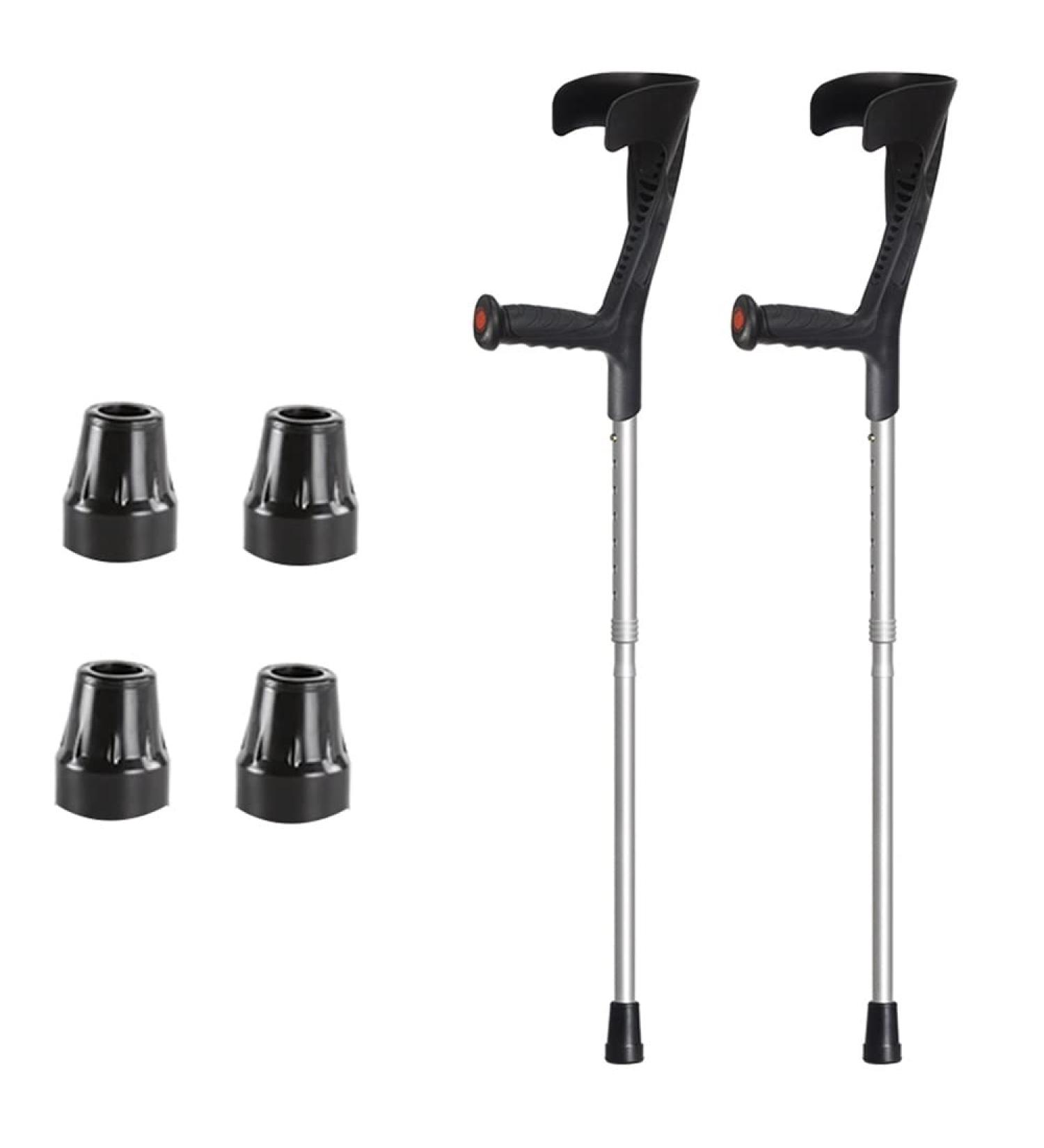 Ergonomic Forearm Crutches Folding Crutches for Adults Crutches for Walking Non-Slip Rubber Feet 1 Pair of for Men Women Suitable for Height 166-196cm decorate Lucky Star Selfless dedication - Buy Online on GoSupps.com