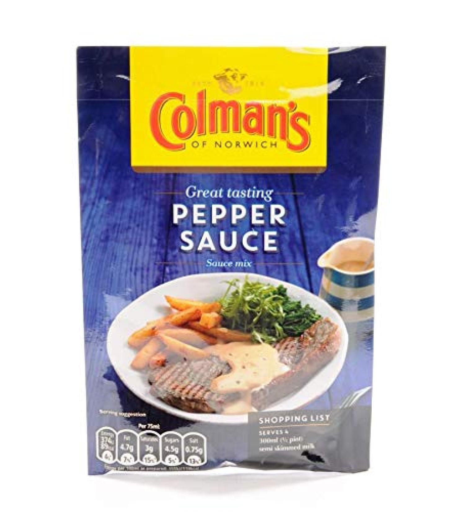 Colmans Packet Sauces Pepper Pour Over Sauce 3 x 40g