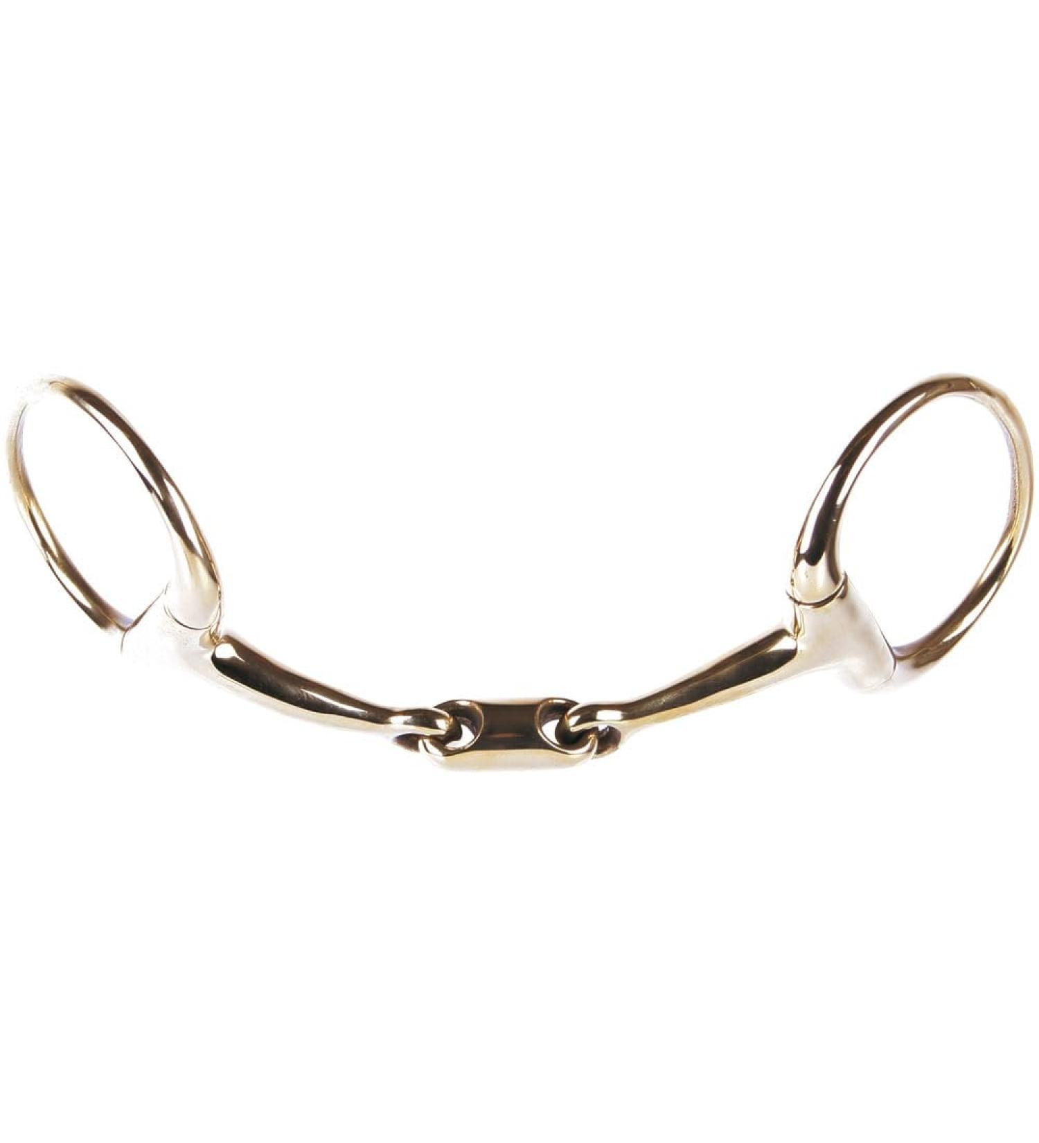 Harry's Horse Bustrens Gold double broken oval-link size:13.5