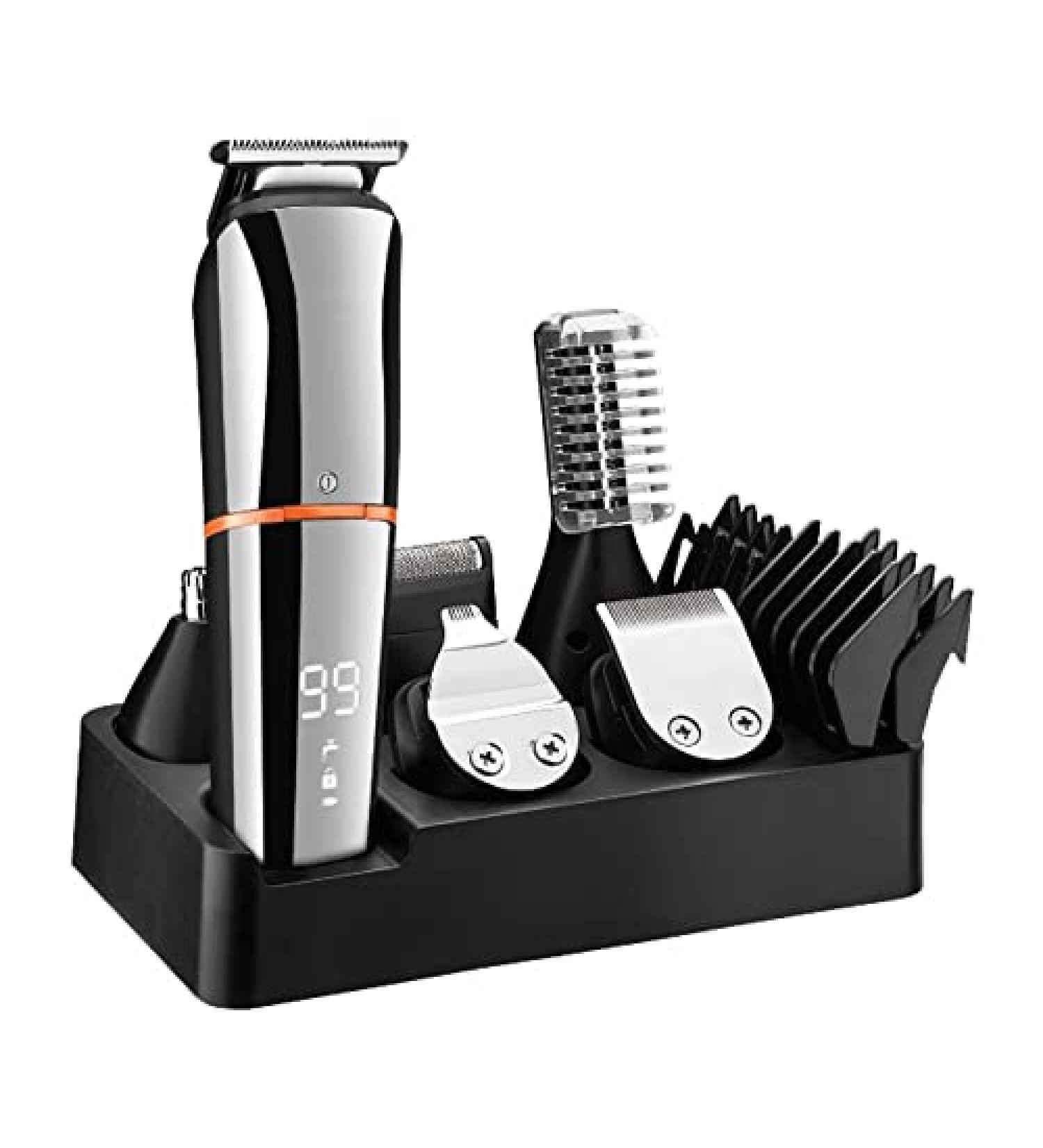 Buy Digital Hair Clippers & Grooming Set - All-in-One Trimmer for Men & Beard Nose Eyebrow Grooming - International Shipping Available - Buy Online on GoSupps.com