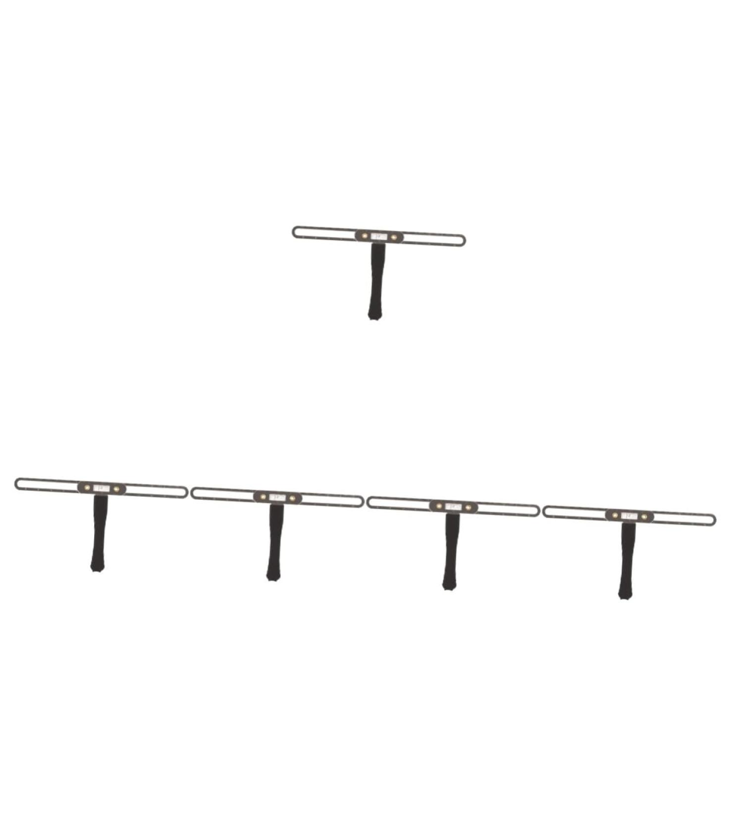 Healeved 5pcs eyebrow drawing tools eyebrow shaper tool t-shape eyebrow measuring ruler 13.5x7.1cmx5pcs Silverx5pcs - Buy Online on GoSupps.com