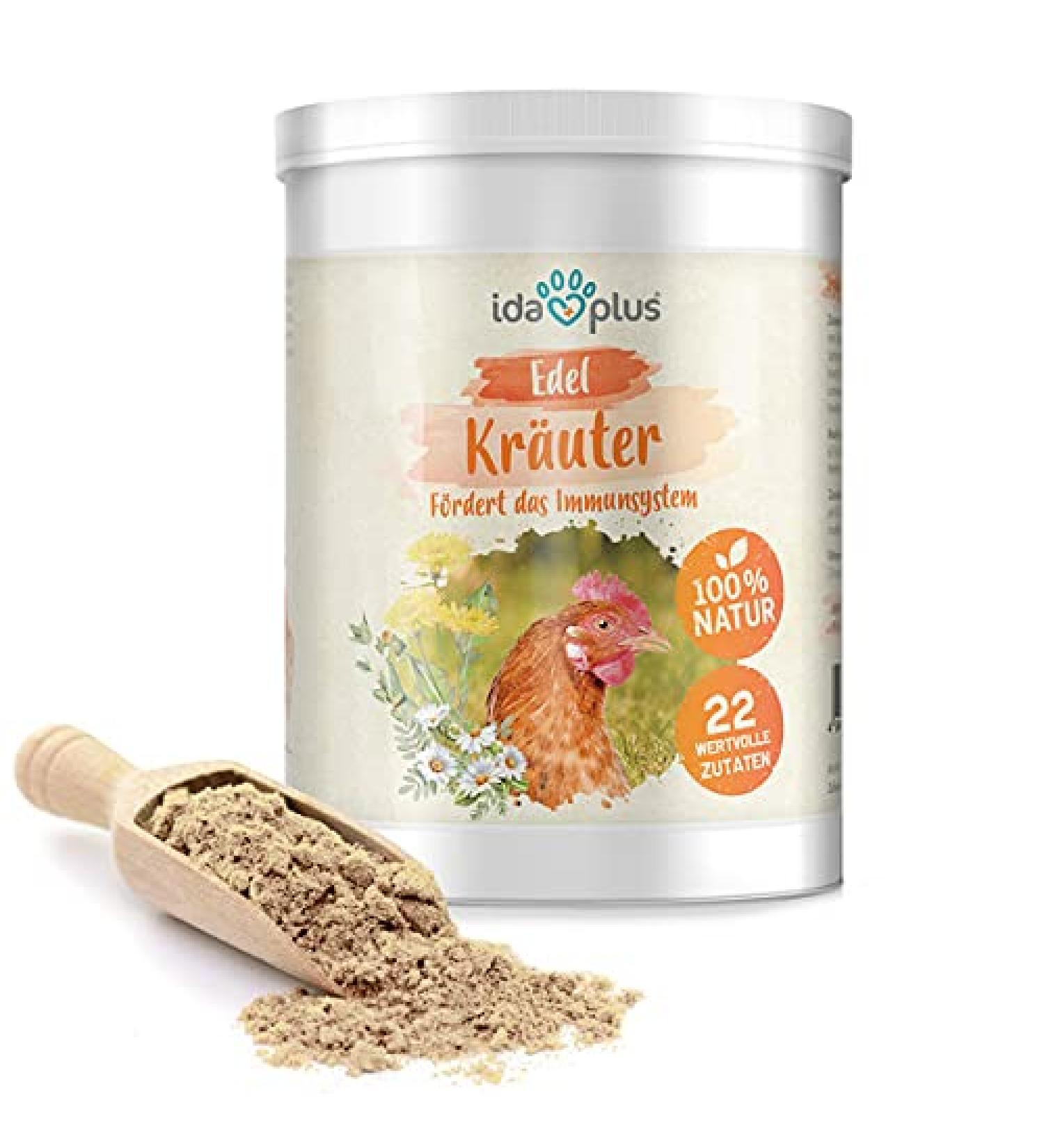 Ida Plus Herb Mixture for Chickens - 19 Natural Herbs for Digestion & Health - 500g Balanced Poultry Food - Buy Online on GoSupps.com