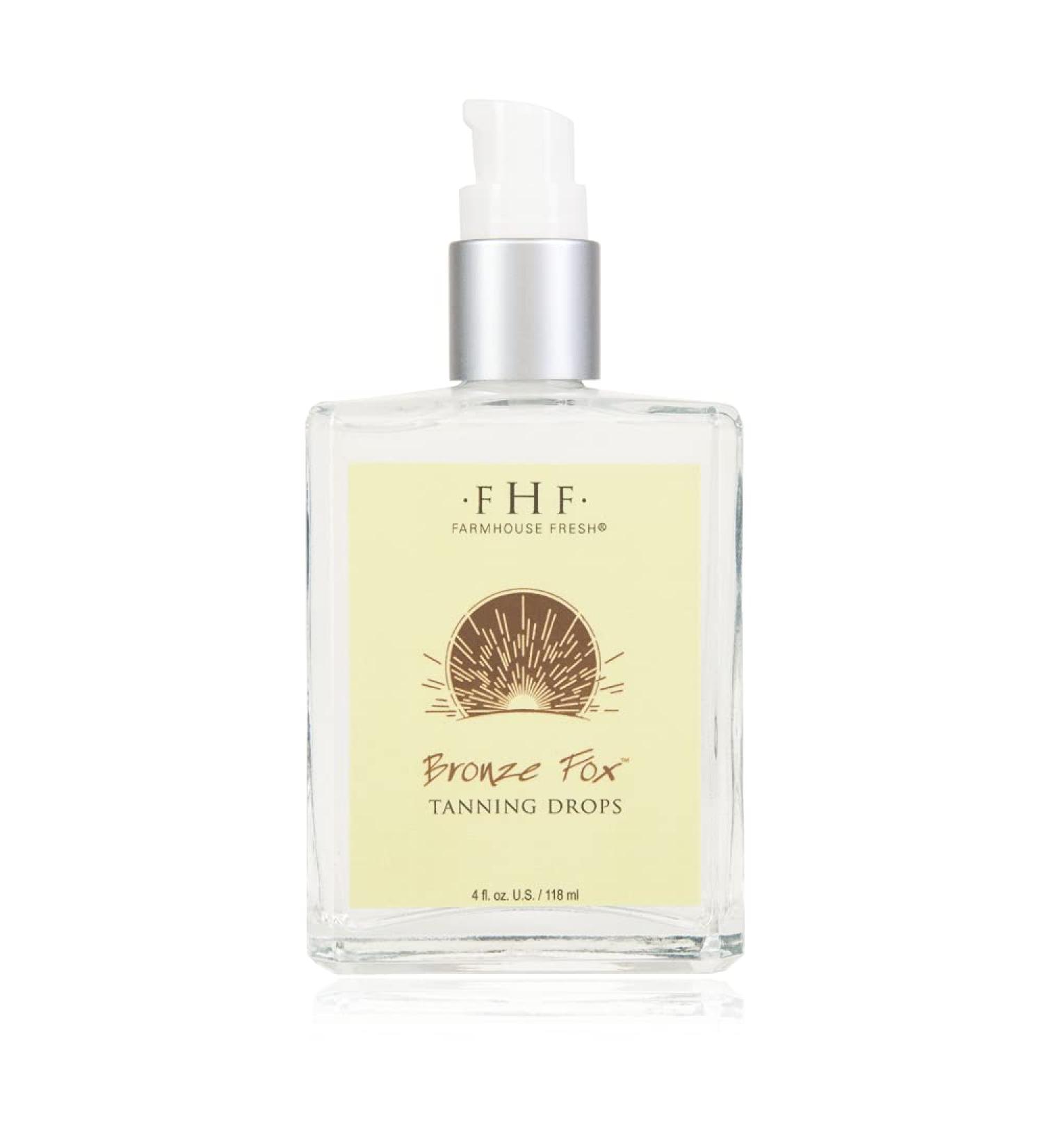 FarmHouse Fresh Bronze Fox Tanning Drops - 4 fl. oz. - Sun-Kissed Glow Serum - Buy Online on GoSupps.com