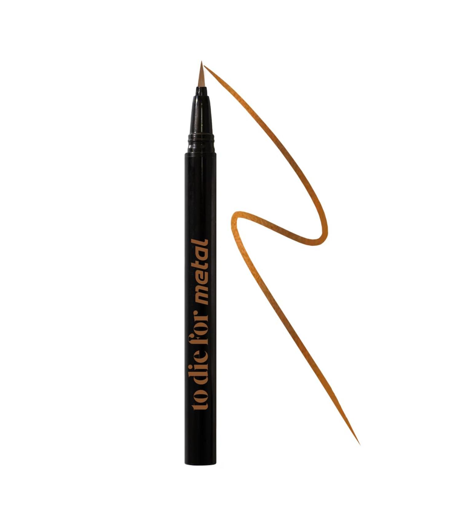  KRASH KOSMETICS KRASH KOSMETICS Eyeliner Bronze To Die For Metal DEAR QUEER Formula Waterproof 24h Long-lasting - Eyeliner Pigmented Colors - Fine Tip Felt Tip Applicator Vegan and Cruelty Free - Buy Online on GoSupps.com