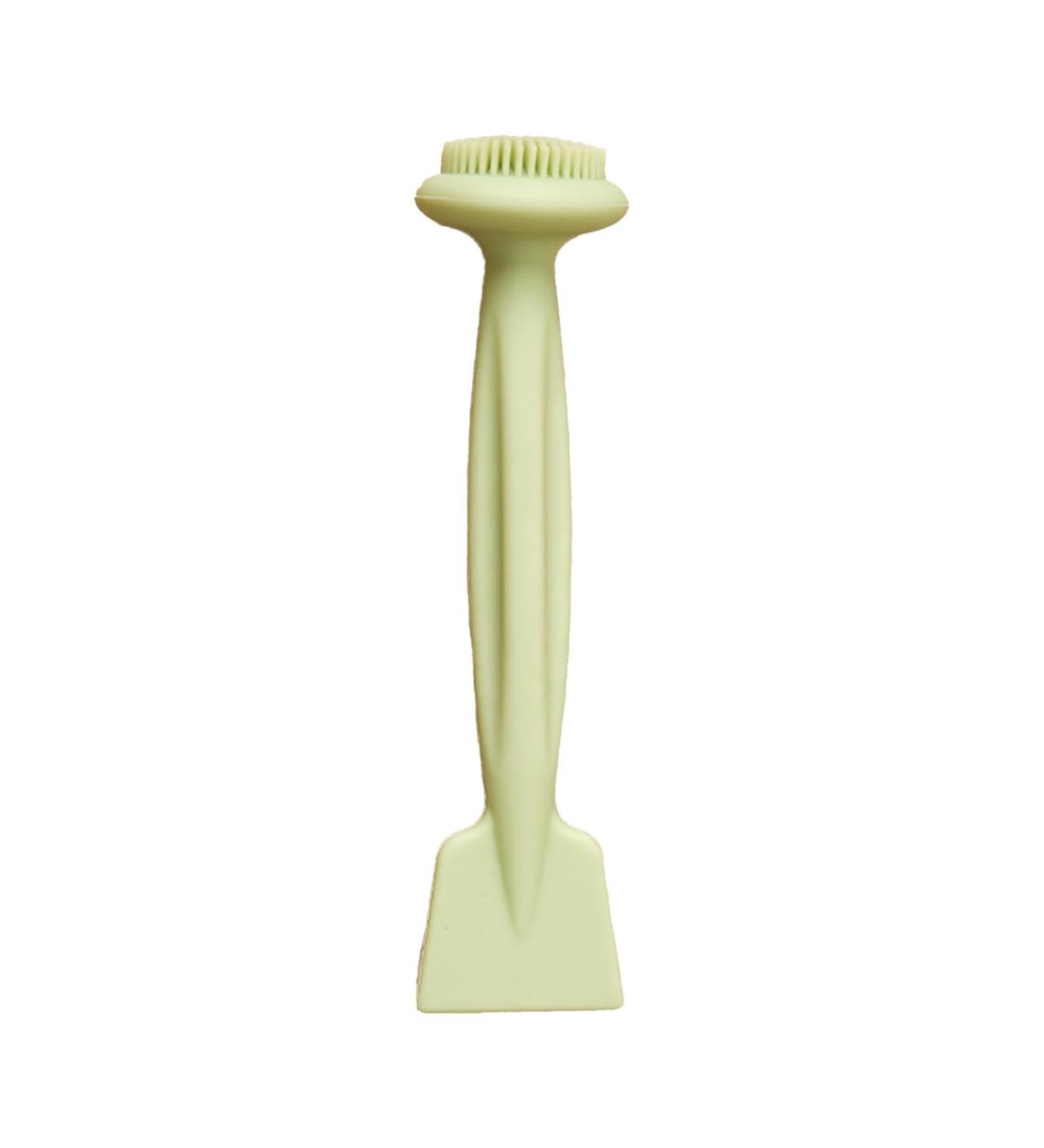 Wpsagek Facial Cleansing Brush | Silicone Face Wash Scrubber | Double Head Silicone Cosmetic Wash Scrubber Face Mud Applicator Scraper for Various Skin Care Products - Buy Online on GoSupps.com