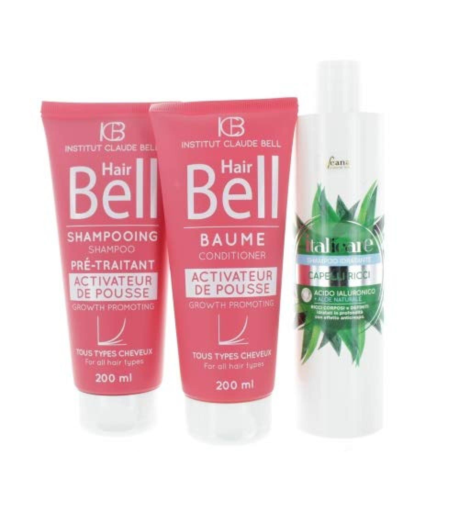  Veana Hyaluron Aloe Vera Shampoo (300ml) + HairBell Shampoo and Conditioner (2 x 200ml) for curly wavy structured kinky and redundant hair. - Buy Online on GoSupps.com