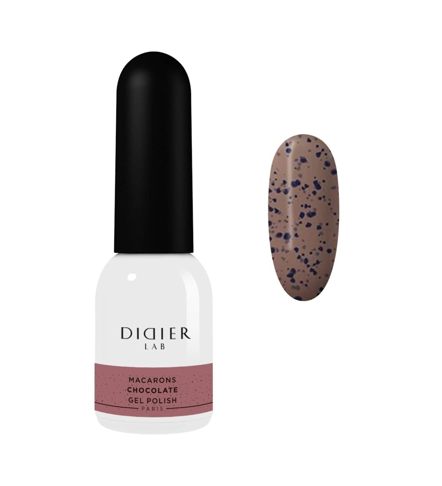 Didier Lab - Premium Gel Nail Polish Macarons - Chocolate - Gel Nail Varnish - Nail Art - Long-Lasting High Gloss Wear - Easy to Apply - Gel Nails - Rich Pigment - UV/LED - Chip Resistant - Buy Online on GoSupps.com