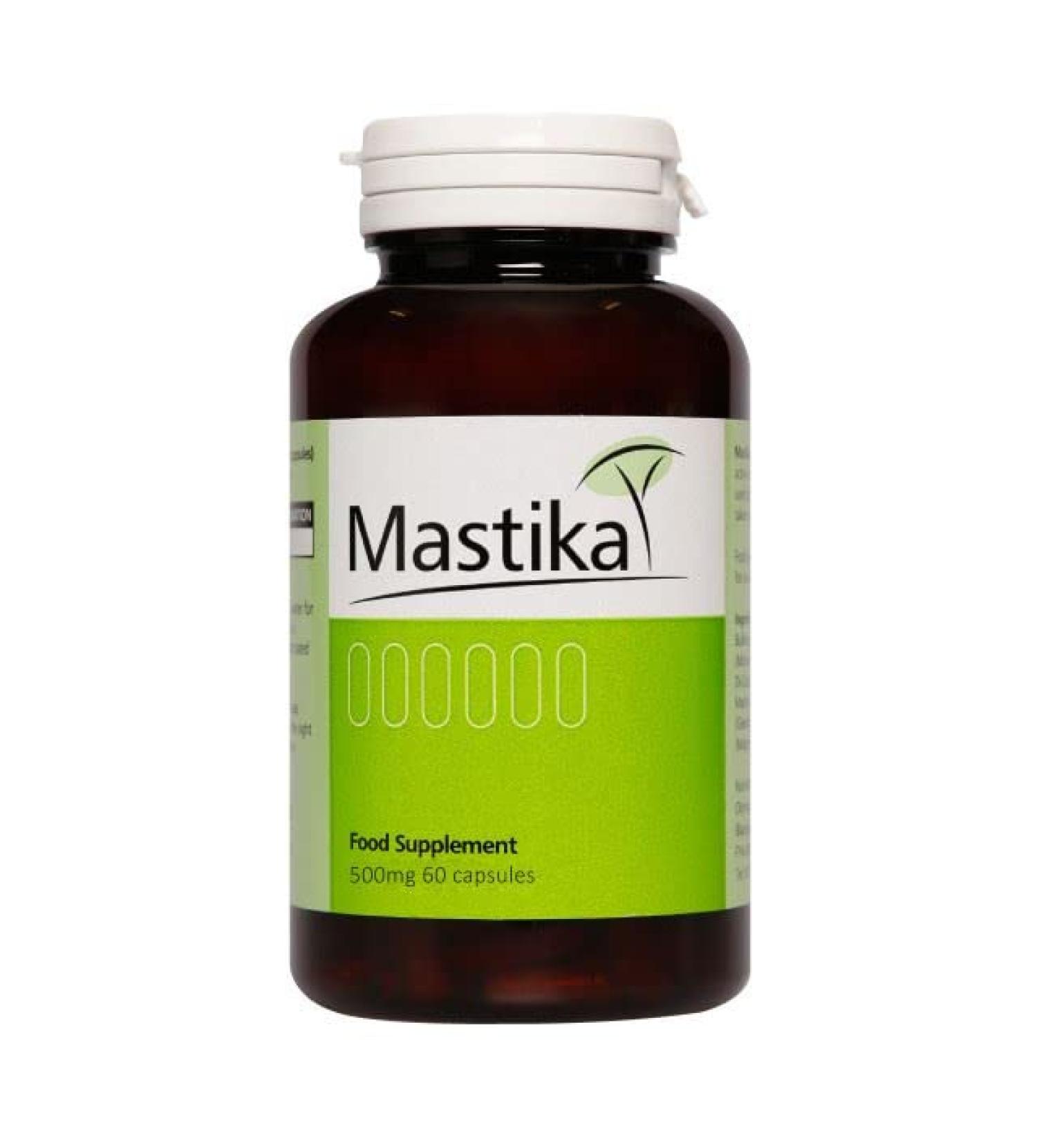 Mastika 500mg Mastic Gum - Pack of 60 Vegetarian Capsules