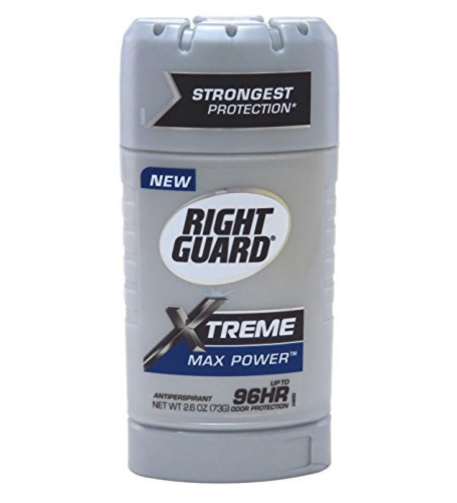 Right Guard Xtreme 2.6 Ounce Max Power Solid (76ml) (2 Pack)