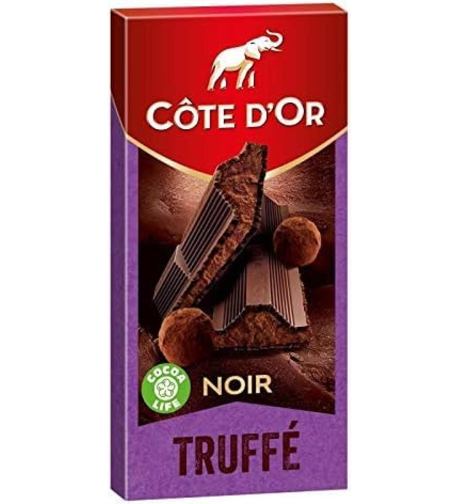 CÔTE D'OR - Chocolate Truffle Black 190G - Four Items