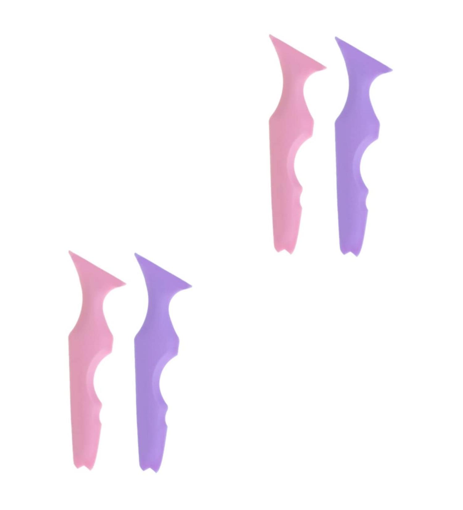 MAGICLULU 4 Pcs Silicone Beauty Ruler Eyelash Separator Tool Makeup Applicator Tools Cosmetic Silicone Strap 15X4.15CMx2pcs Assorted Colorx2pcs - Buy Online on GoSupps.com