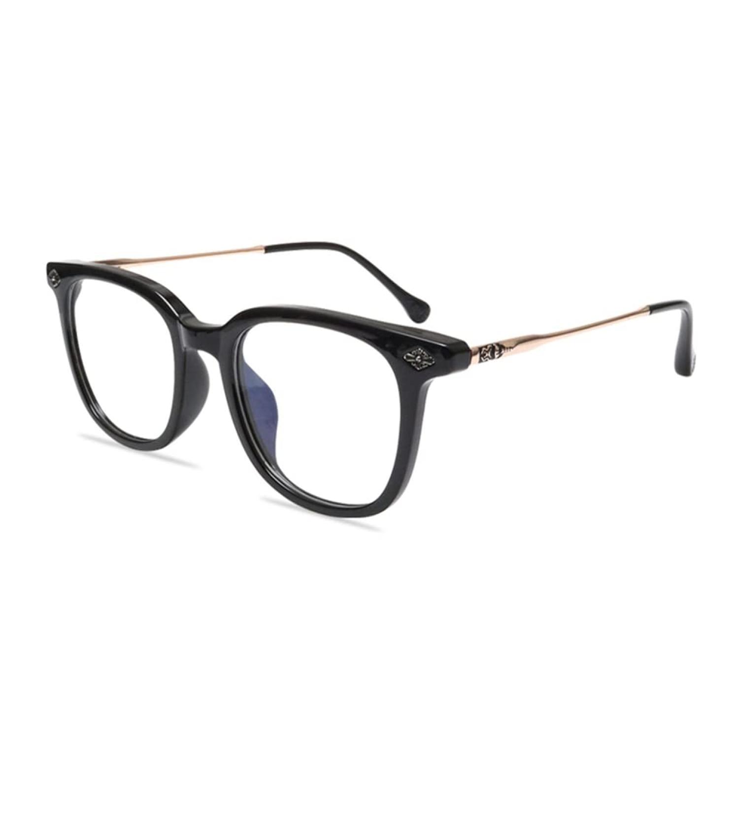 Riccie Retro Men's Reading Glasses | Anti-Blue Light HD Aspherical Lenses +0.5 to +3.0 | Ultra-Thin Anti-Fatigue Protective Glasses - Buy Online on GoSupps.com
