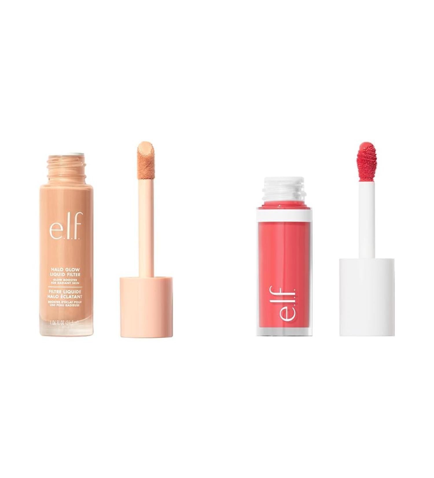 e.l.f. Halo Glow Liquid Filter Complexion Booster For A Glowing Soft-Focus Look & Camo Liquid Blush Long-Lasting Liquid Blush For High-Pigment Colour Creates A Soft Dewy Finish - Buy Online on GoSupps.com