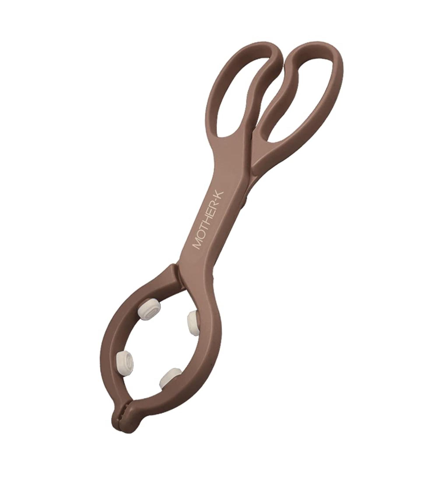 MOTHER-K Baby Bottle Tongs - Scissor Design - Multi-Functional - Anti-Slip & High-Temperature Resistant - Brown - Buy Online on GoSupps.com