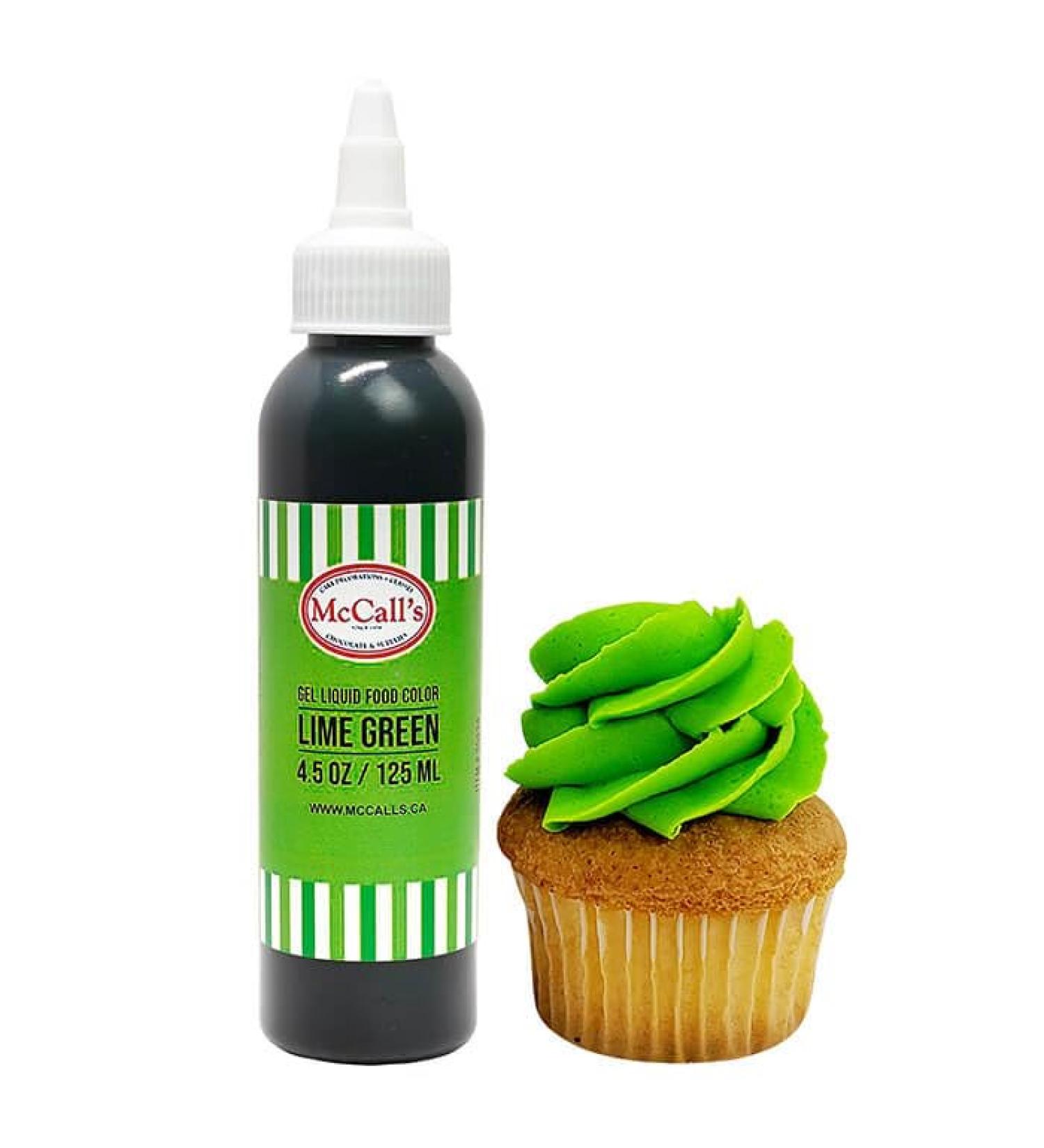 McCall's Liquid Gel Food Colour 4.5 oz Lime Green - Made in Canada