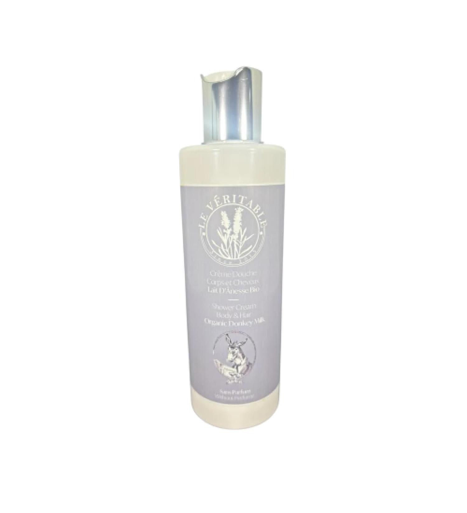  LE V RITABLE Le V ritable - Unscented Shower Gel with Organic Donkey Milk - 200 ml - Ultra-Gentle Body Wash - Sensitive Reactive Skin & Babies - Natural Formula Sulfate-Free - Made in France - Vegan - Buy Online on GoSupps.com