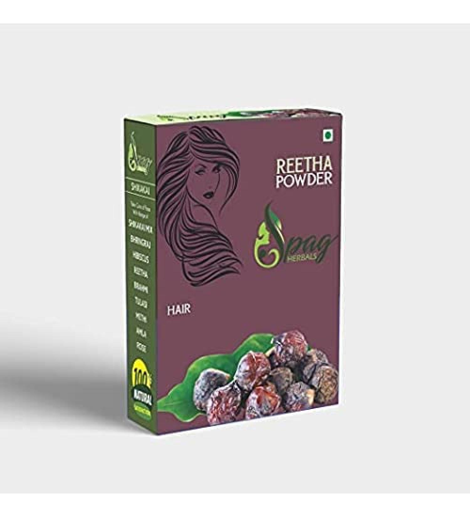ORGANIZE Spag Herbs Organic Reetha Hair Powder 100 GMS - Buy Online on GoSupps.com
