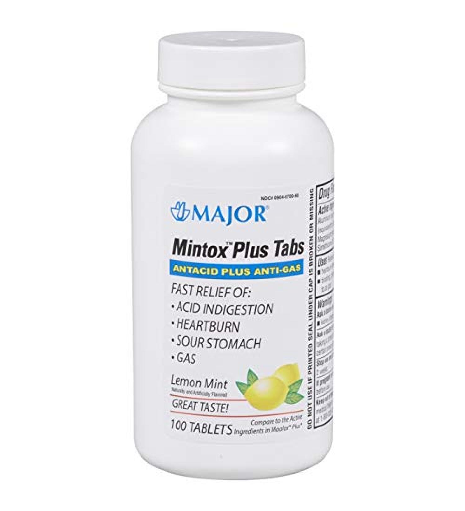 Mintox Plus Tablets 100 Count Pack of 6 100 Count (Pack of 6)