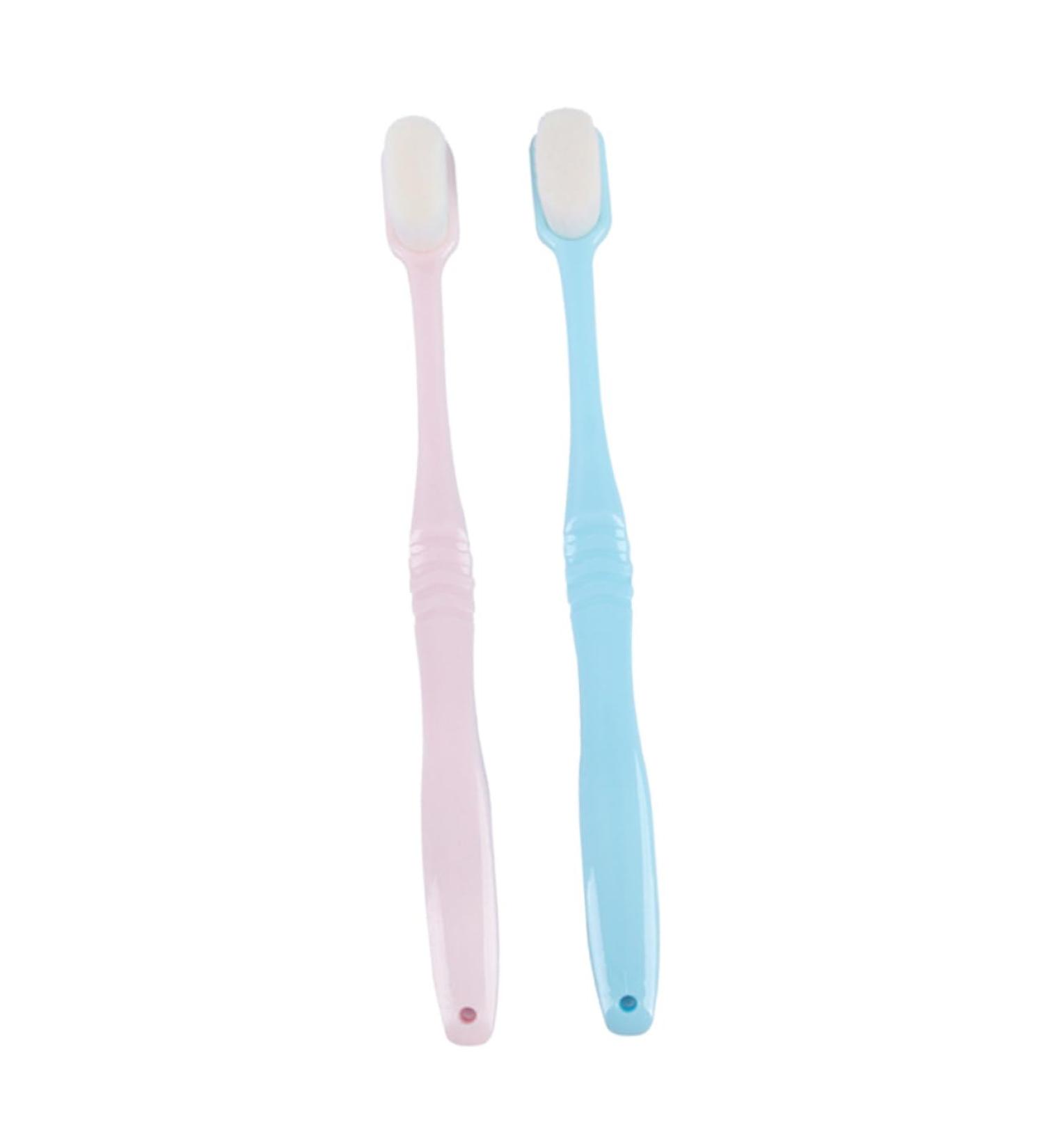 FRCOLOR 2 Pack Fur Toothbrushes - Stylish & Eco-Friendly Cleaning Design for Effective Oral Care - Buy Online on GoSupps.com