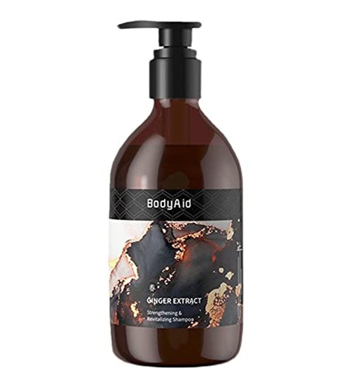 Ginger Extract Strengthen & Revitalizing Shampoo - Herbal Anti Hair Loss Formula | Promotes Growth & Repairs Fragile Hair - Buy Online on GoSupps.com