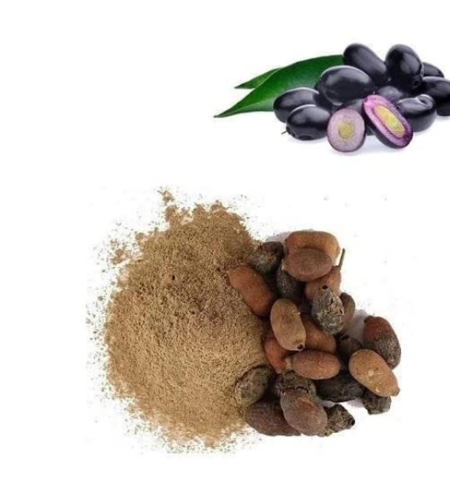 Jamun Seeds Powder 200g Organic non GMO Indian blackberry powder - Buy Online on GoSupps.com