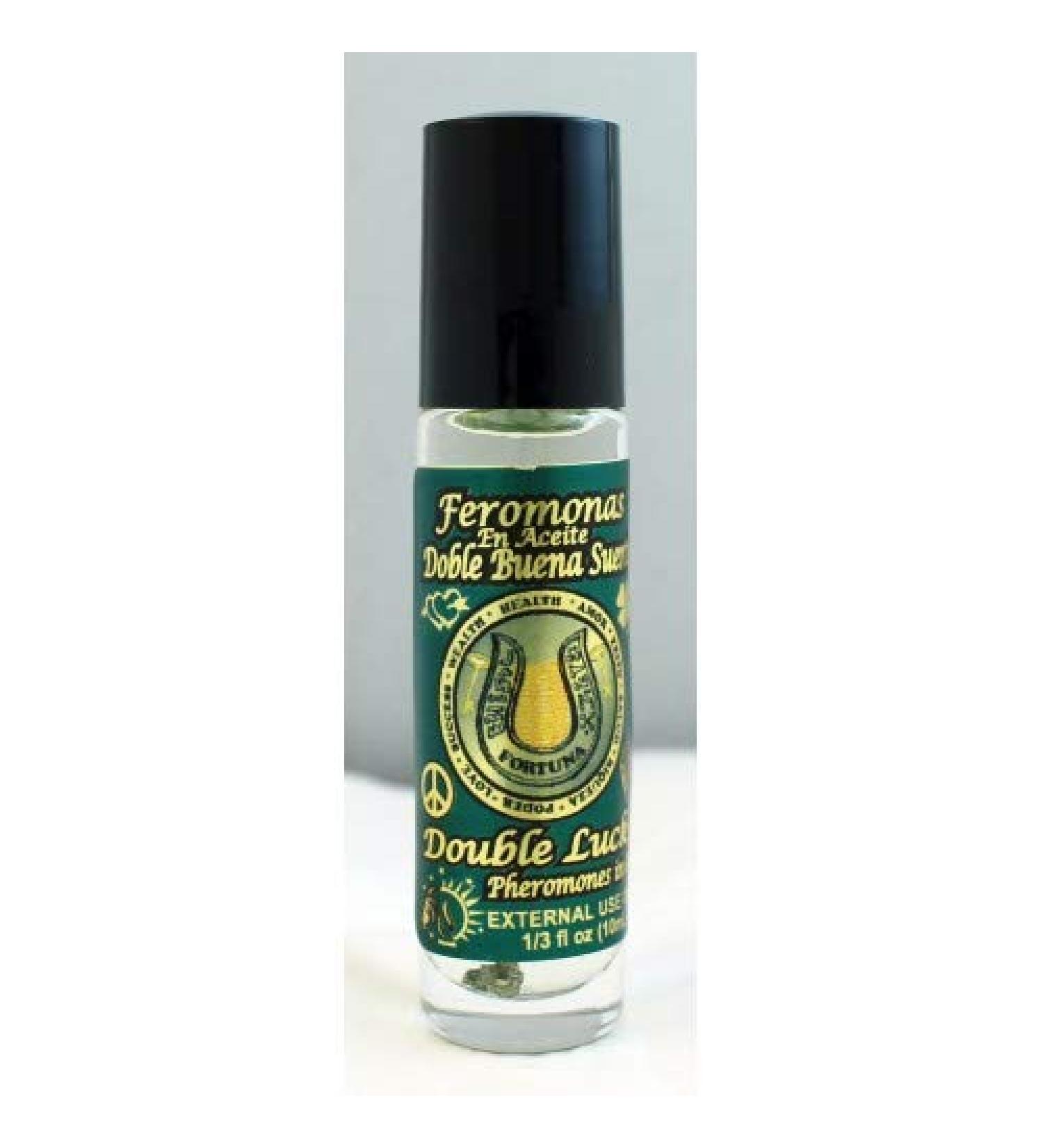 3 PIECES DOUBLE FAST LUCK/DOBLE BUENA SUERTE PHEROMONE OIL ROLL-ON BOTTLE 1/3 OZ 10ML