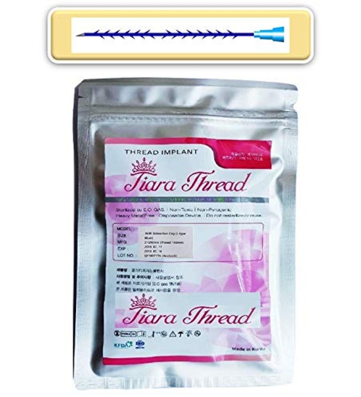POSD Tiara PDO thread lift KOREA - 360R Bidirection Cog/Sharp (12pcs) (23G60/115)