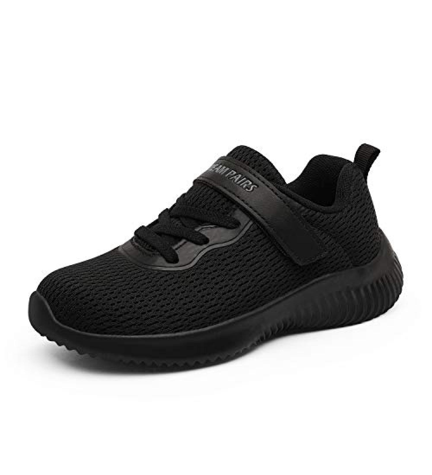 DREAM PAIRS Kids Breathable Tennis Running Shoes - Black Monochrome | Size 6 Big Kid - Buy Online on GoSupps.com