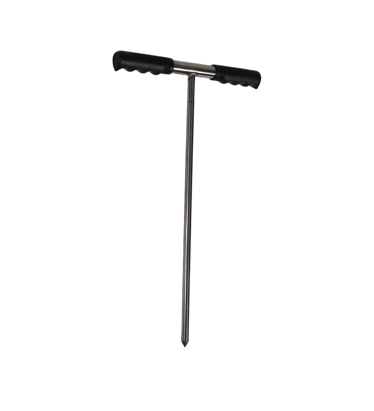 Fockety Stainless Steel Floor Probe | 32-48 Inch Adjustable Ground Rod for Underground Pipes | T-Handle Sewage Hyperation Device for Gardening - Buy Online on GoSupps.com