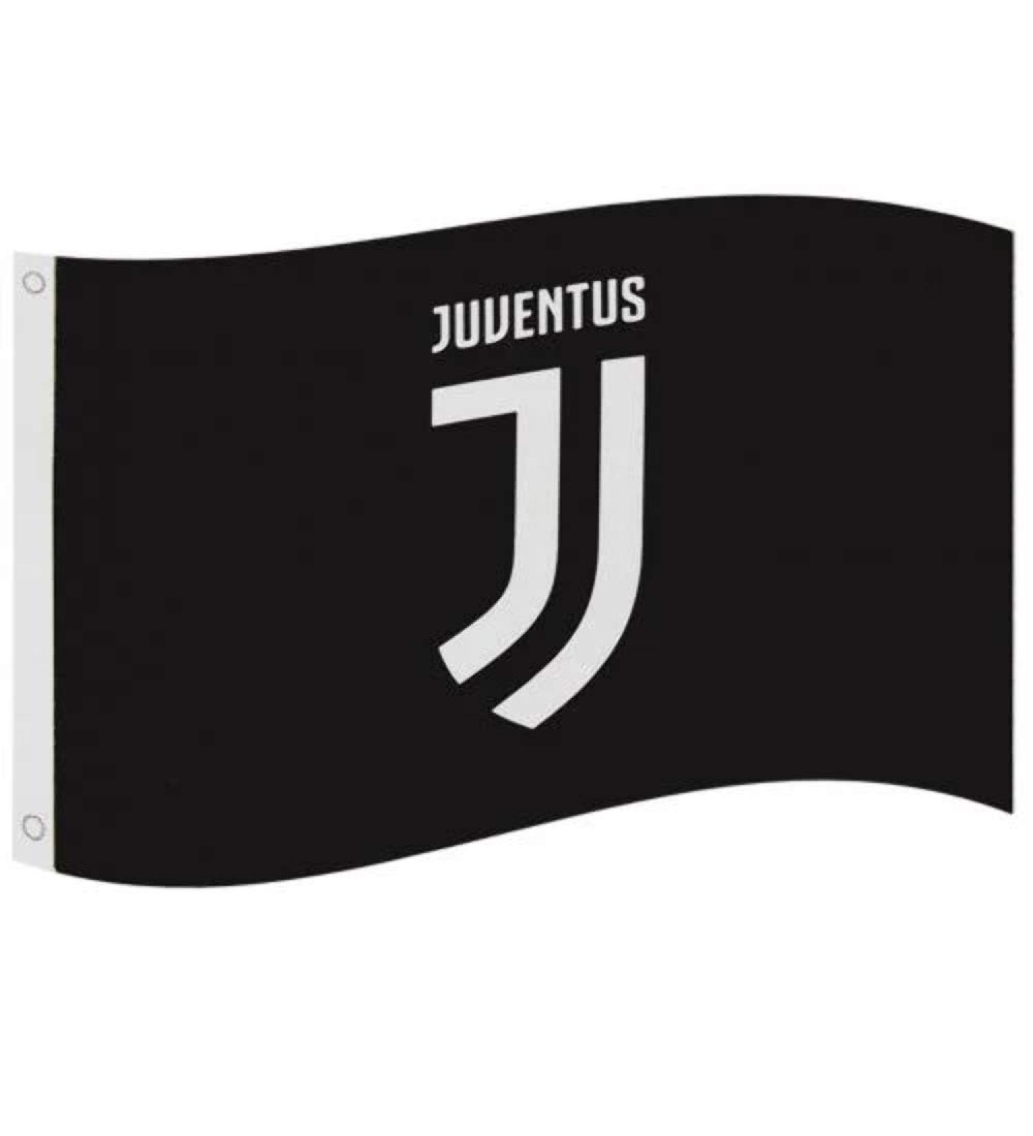 Club Licensed Juventus Flag - Black 60 x 36 | International Shipping Available - Buy Online on GoSupps.com
