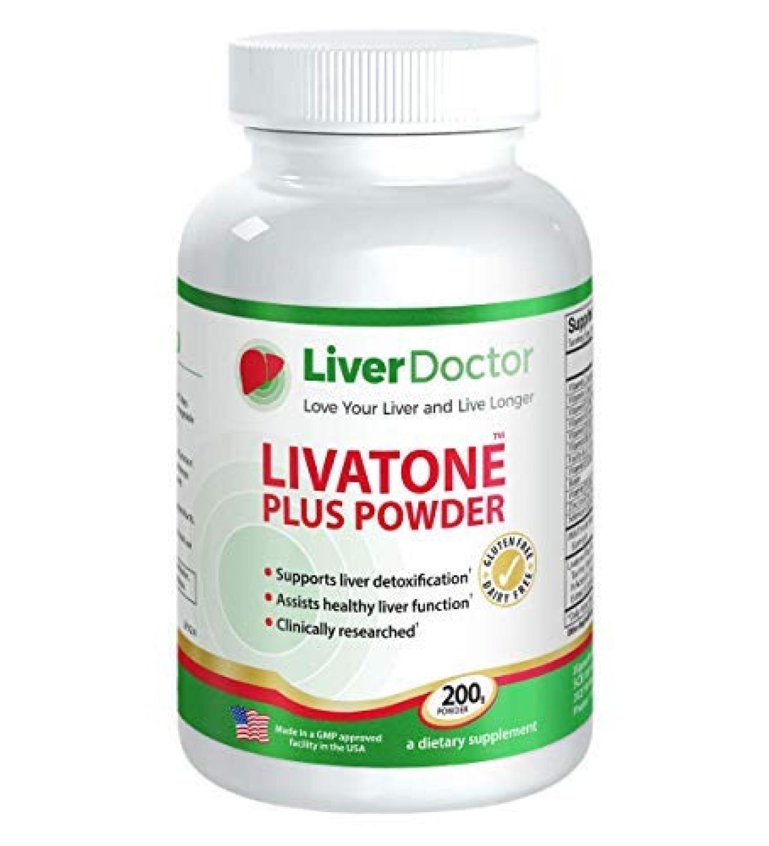 Livatone Plus Powder 200gm - Liver Cleanse & Detox with Milk Thistle & Antioxidants - Buy Online on GoSupps.com