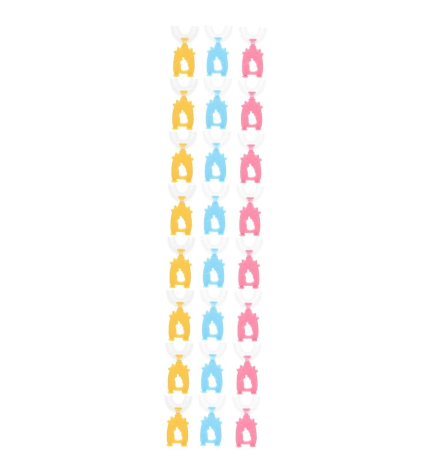 FOMIYES 24-Pack U-Shaped Children's Toothbrushes | Best Kids Toothbrush for Easy & Effective Dental Care - Buy Online on GoSupps.com