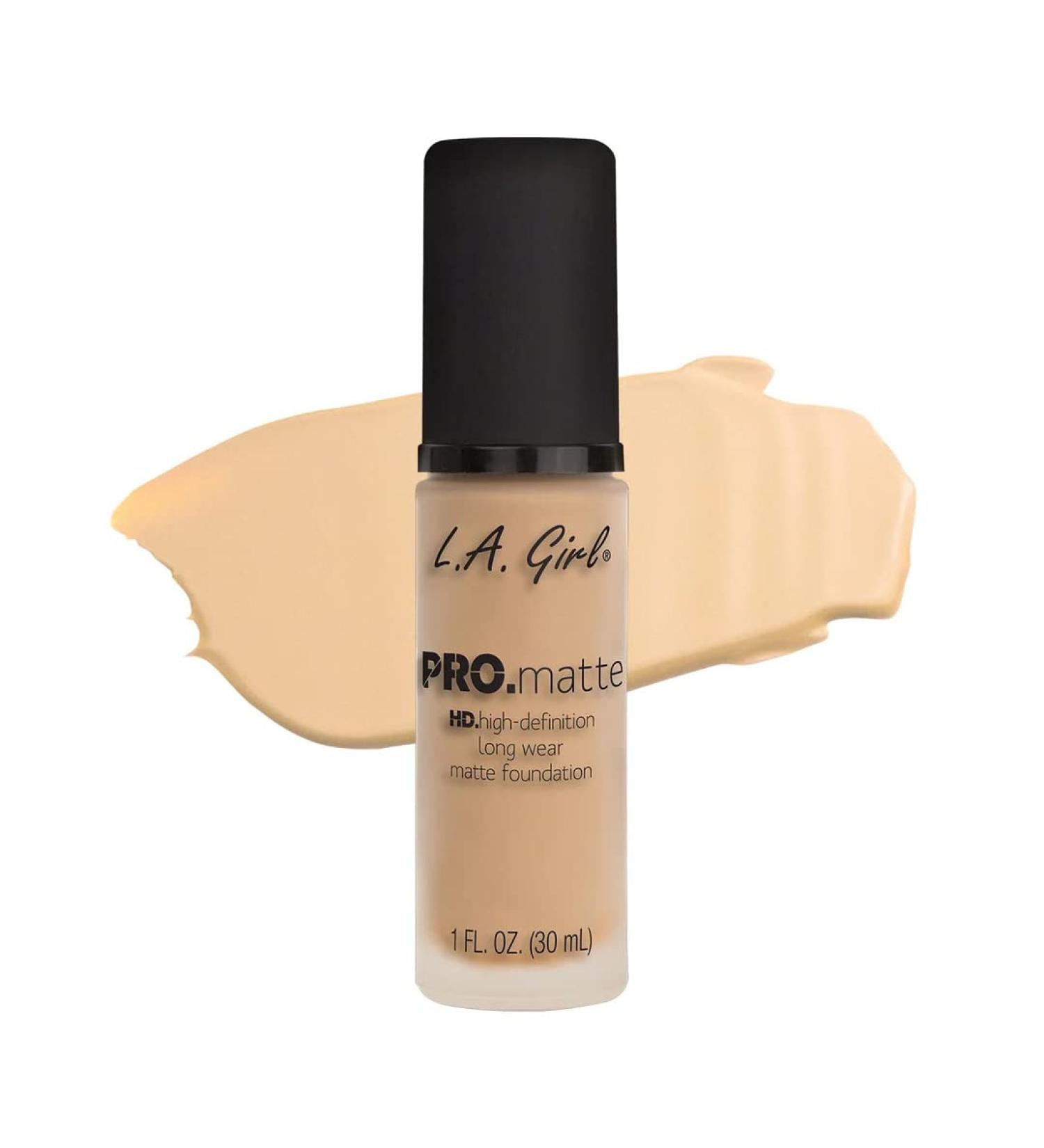 L.A. Girl Cosmetics LA PRO Matte HD Long Wear Foundation GLM671 Ivory - 16oz - Buy Online on GoSupps.com